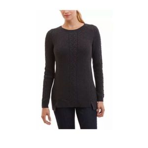 Nautica Crew Neck Cable Knit Sweater